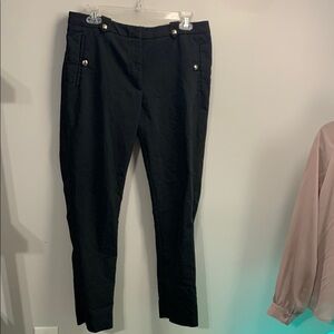 H&M Black Pants with Gold Accents